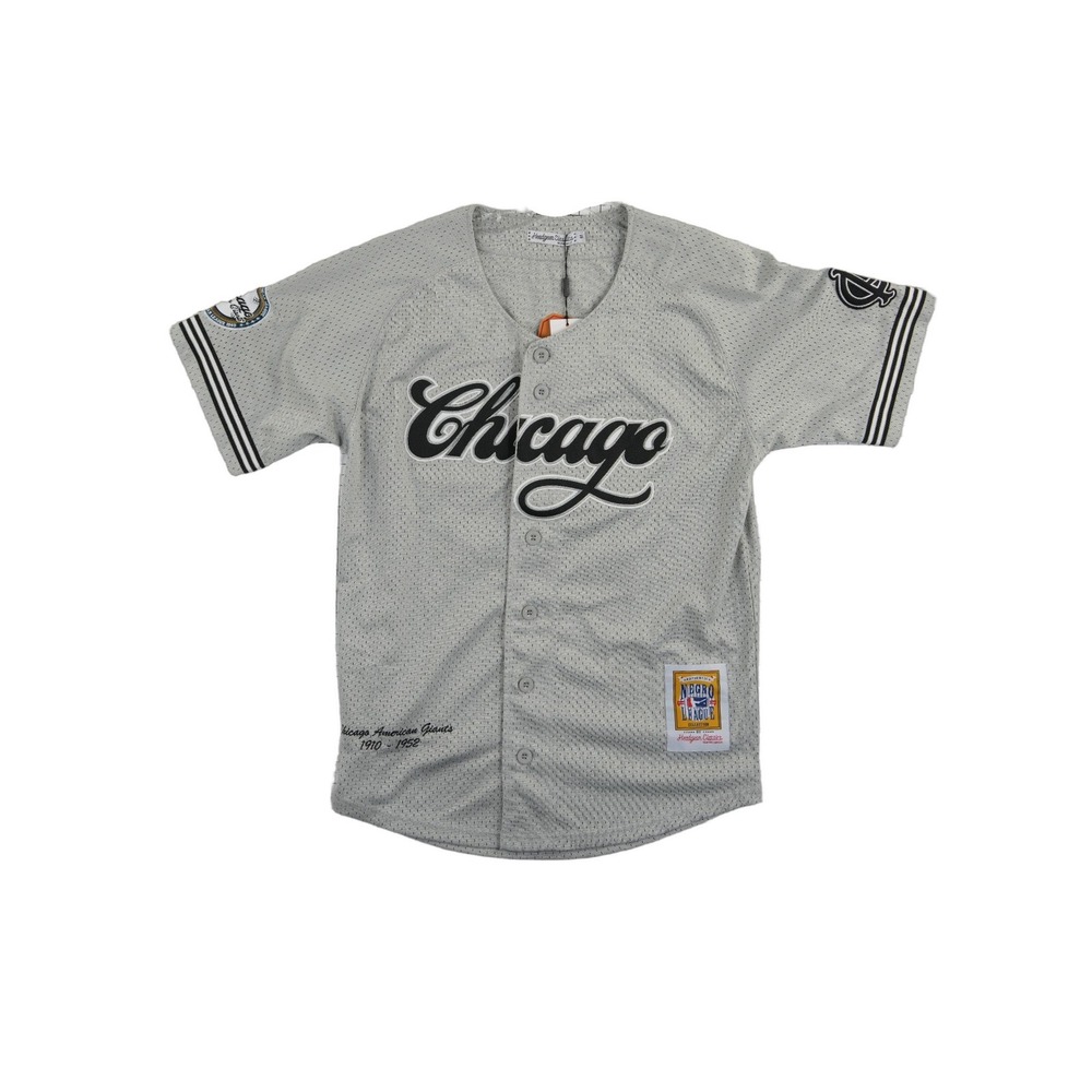 Headgear Classics Jersey Mens Size Medium Grey Chicago American‎ Giants Mesh